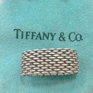 Tiffany & Co. Somerset Mesh Vintage Ring for Christmas 🎄 💍🎁💝